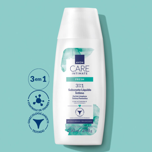 Avon Care Intimate Sabonete Liquido Intimo Fresh 250ml - Imagem 2