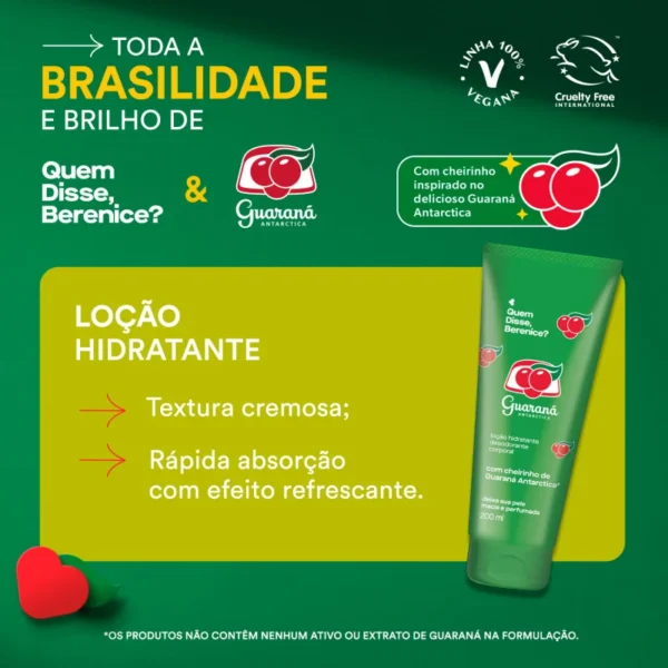 Loção Hidratante Desodorante Corporal QDB E Guaraná Antarctica 200ml - Imagem 2