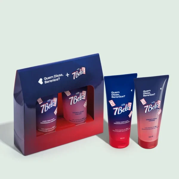 Kit QDB 7Belo Corpo: Sabonete Líquido Corporal 100ml + Loção Corporal 100ml