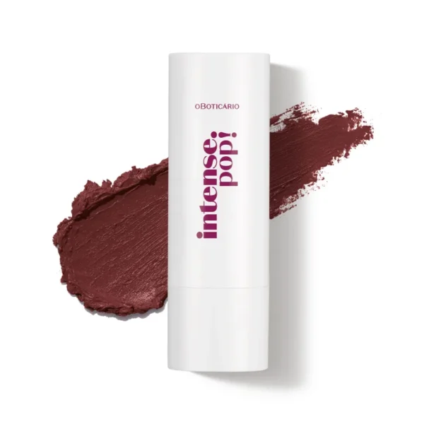 Batom Cremoso Bege Amêndoa Intense Pop! 3,6g