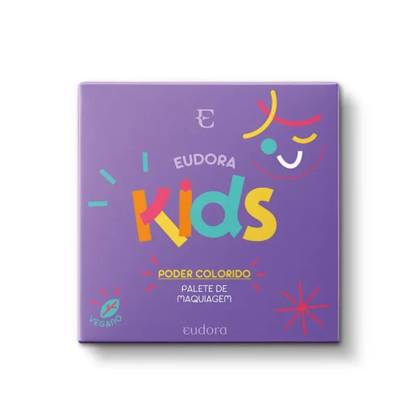 Palete de Maquiagem Multifuncional Poder Colorido Eudora Kids 7g - Imagem 2