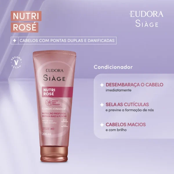 Condicionador Siàge Nutri Rosé 200ml - Imagem 2