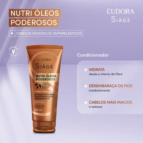 Condicionador Siàge Nutri Óleos Poderosos 200ml - Imagem 2