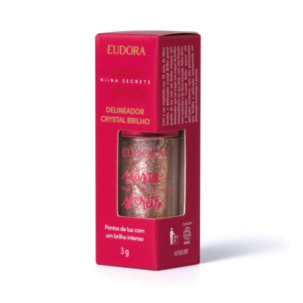 Delineador Crystal Brilho Niina Secrets 3g