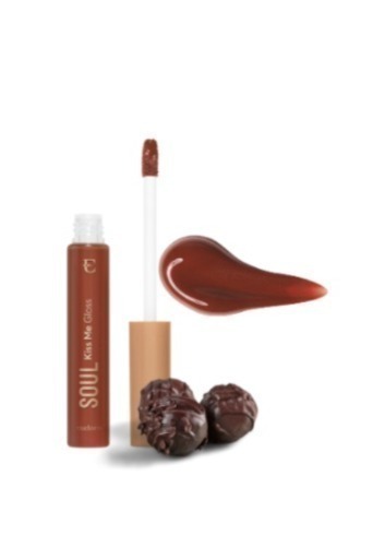 Gloss Marrom Bombom de Avelã Soul Kiss Me Doces Finos 5,2ml
