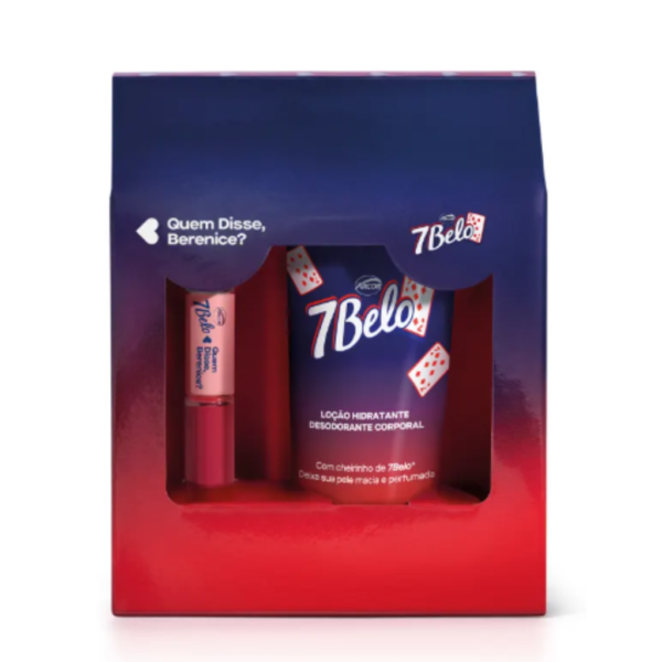 Kit QDB 7Belo: Batom Duo Gloss 4ml + Loção Corporal 100ml