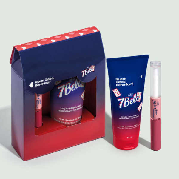 Kit QDB 7Belo: Batom Duo Gloss 4ml + Loção Corporal 100ml - Imagem 2