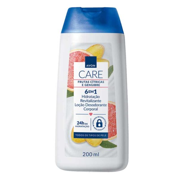 Locao Desodorante Corporal Avon Care Frutas Citricas e Gengibre 200ml