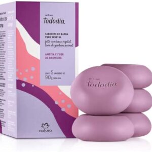 Sabonete em Barra Puro Vegetal Tododia Ameixa e Flor de Baunilha 5X90g