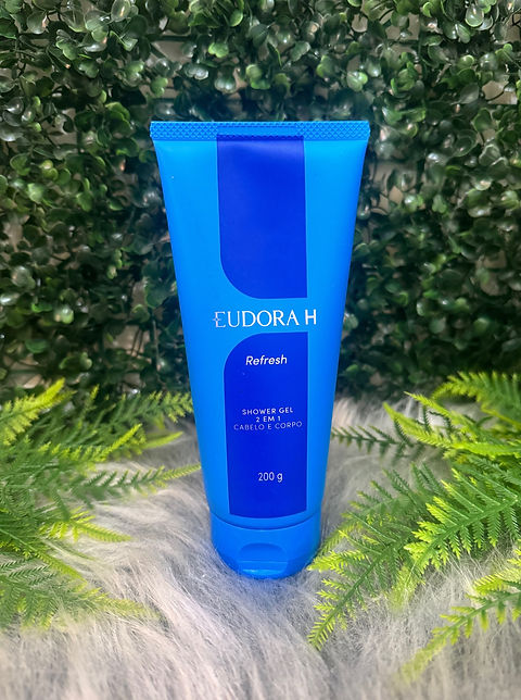 Shower Gel 2 em 1 Cabelo e Corpo Eudora H Refresh 200g - Imagem 3