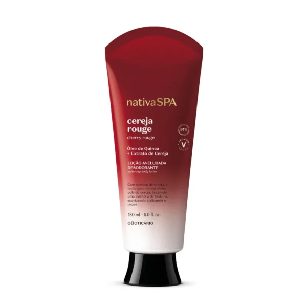Loção Aveludada Desodorante Corporal Nativa Spa Cereja Rouge 180ml - Imagem 2