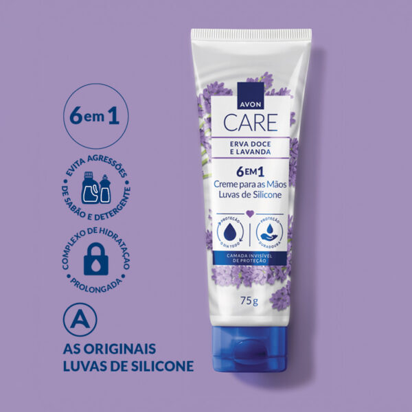 Luvas De Silicone Creme Protetor Para As Maos Erva Doce E Lavanda 75g - Imagem 2