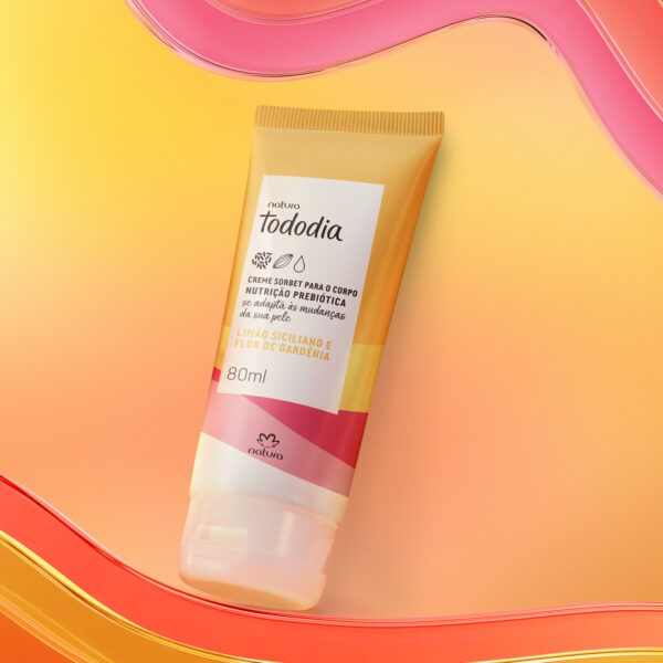 Mini Hidratante Sorbet Tododia Limão Siciliano e Flor de Gardênia 80 ml - Imagem 2