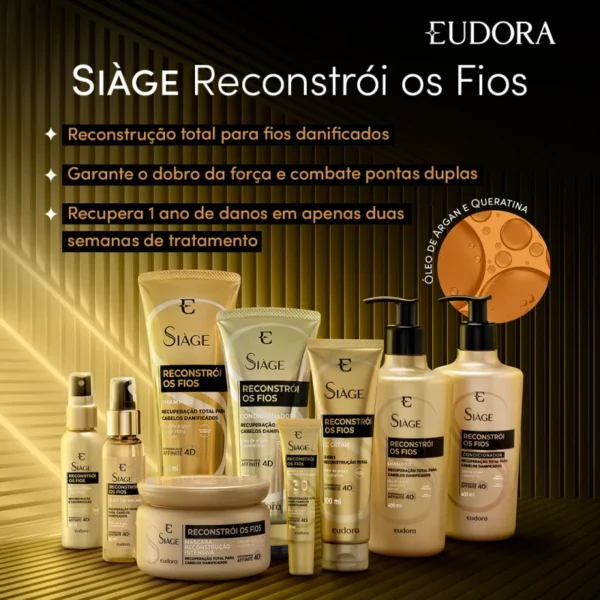 Shampoo Siàge Reconstrói Os Fios 250ml - Imagem 2