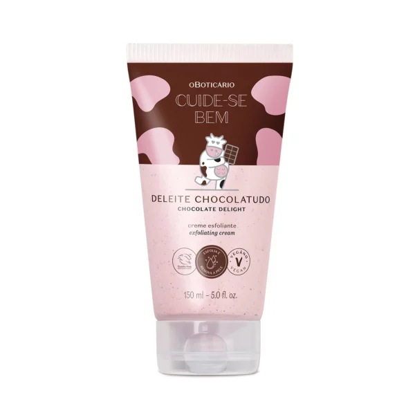 Creme Esfoliante Corporal Cuide-se Bem Deleite Chocolatudo 150ml - Imagem 4