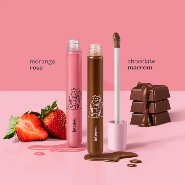 Gloss Brilho Labial Marrom Intense Deleite Chocolatudo 5,5ml - Imagem 4