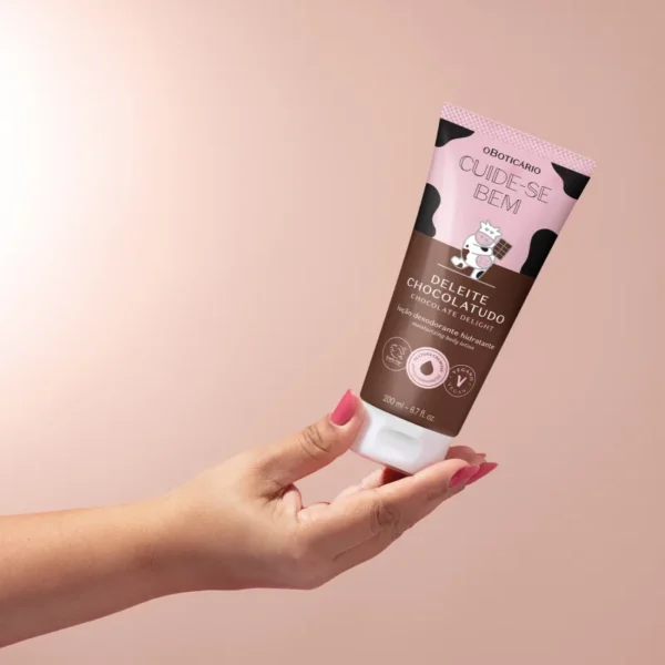 Loção Desodorante Hidratante Corporal Cuide-se Bem Deleite Chocolatudo 200ml - Imagem 4