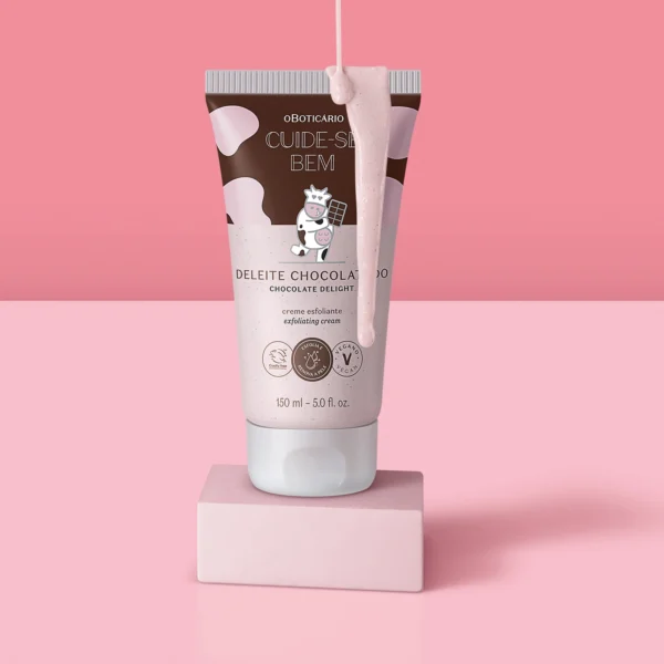 Creme Esfoliante Corporal Cuide-se Bem Deleite Chocolatudo 150ml - Imagem 5