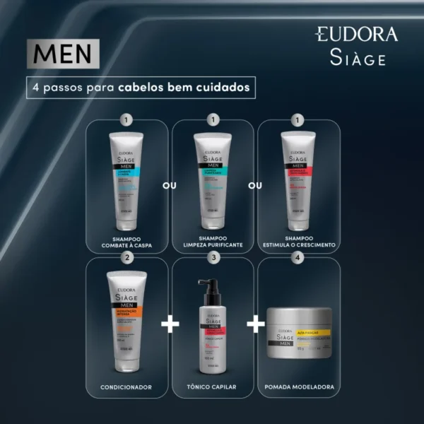 Shampoo Siàge Men Limpeza Purificante 250ml - Imagem 4