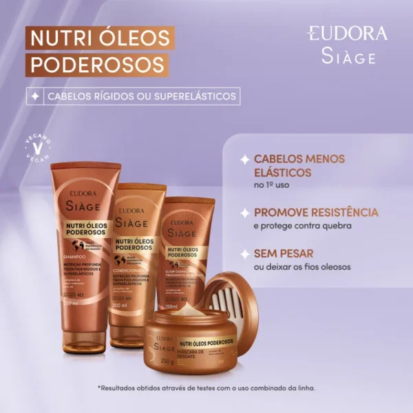 Máscara Capilar Siàge Nutri Óleos Poderosos 250g - Imagem 2