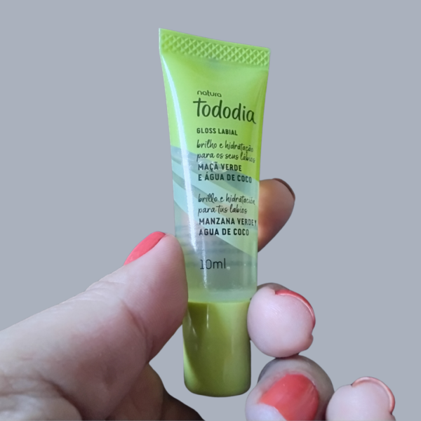 Gloss Labial Tododia Maçã Verde e Água de Coco 10 ml - Imagem 3