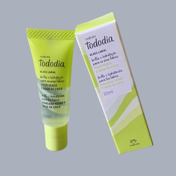 Gloss Labial Tododia Maçã Verde e Água de Coco 10 ml - Imagem 2