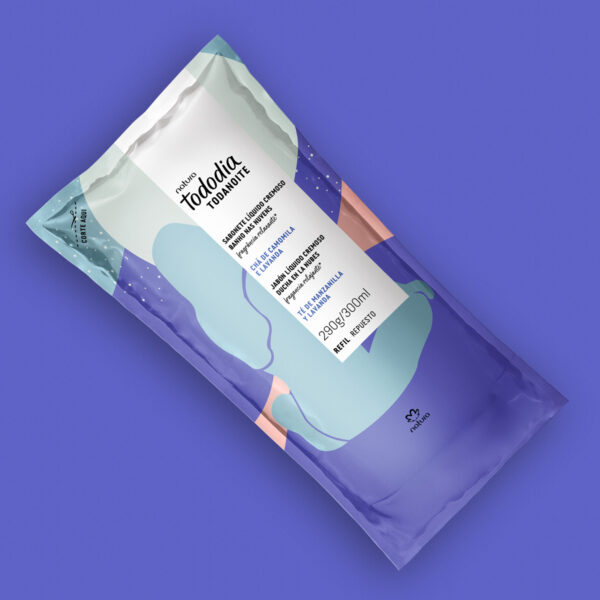 Refil Sabonete Líquido Cremoso Corporal Banho nas Nuvens Tododia Todanoite 300 ml - Imagem 2