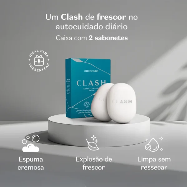Sabonete em Barra Clash 2x80g - Imagem 3