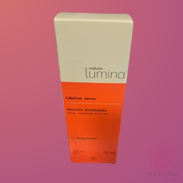 Máscara Reparadora Para Cabelos Secos Natura Lumina 50ml - Imagem 2
