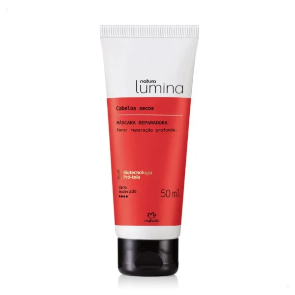 Máscara Reparadora Para Cabelos Secos Natura Lumina 50ml