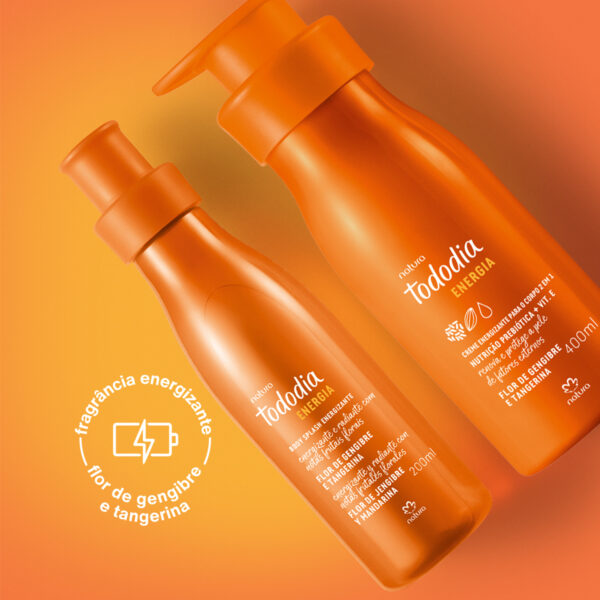 Kit Tododia Energia Flor de Gengibre e Tangerina com Body Splash - Imagem 3