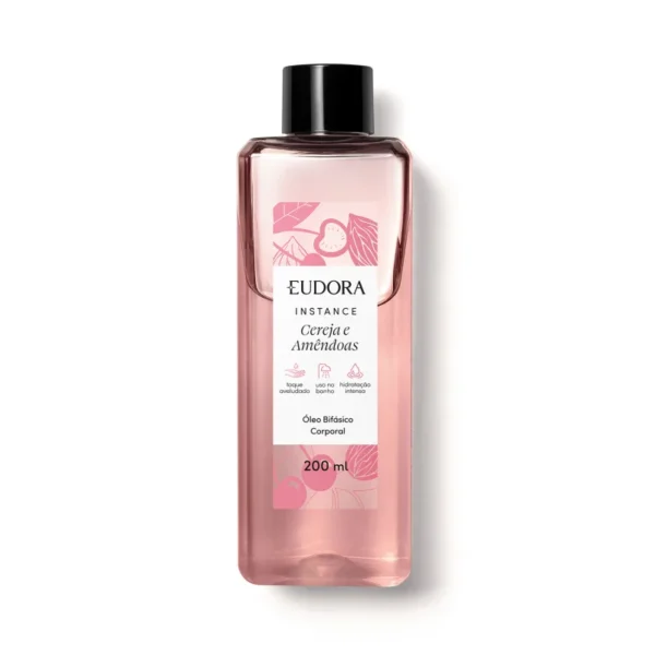 Óleo Bifásico Corporal Instance Cereja e Amêndoas 200ml - Imagem 2