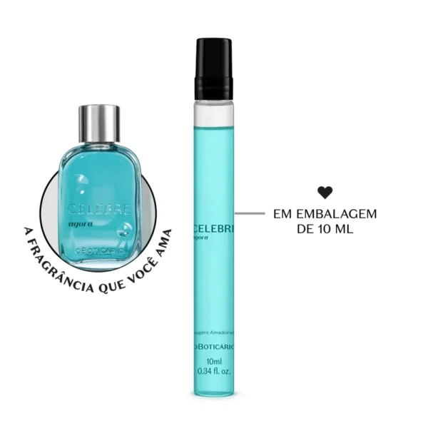 Celebre Agora Masculino Desodorante Colônia 10ml - Imagem 3