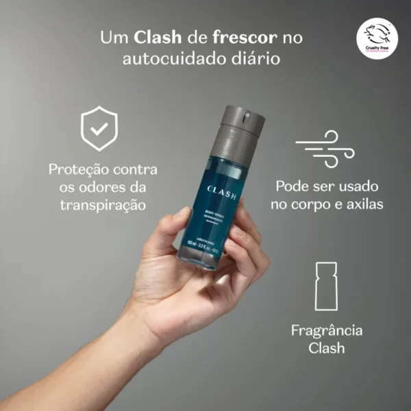 Body Spray Desodorante Clash 100ml - Imagem 3