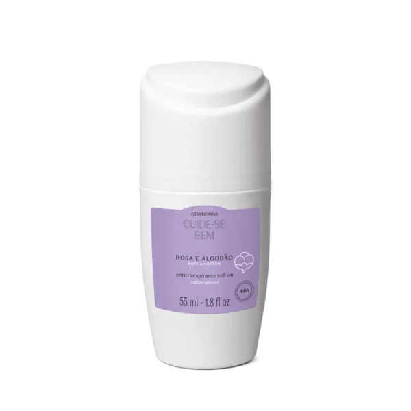 Desodorante Roll-On Cuide-se Bem Rosa e Algodão 55ml