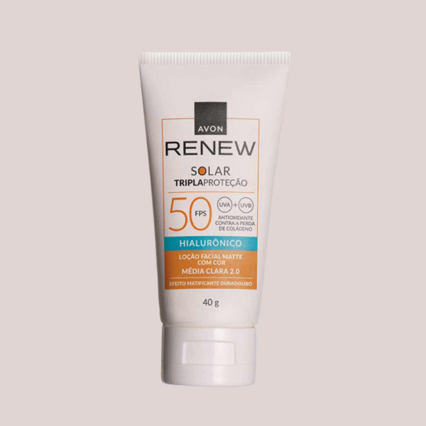 Renew Solar Fps 50 Cor Média Clara 2.0 40g