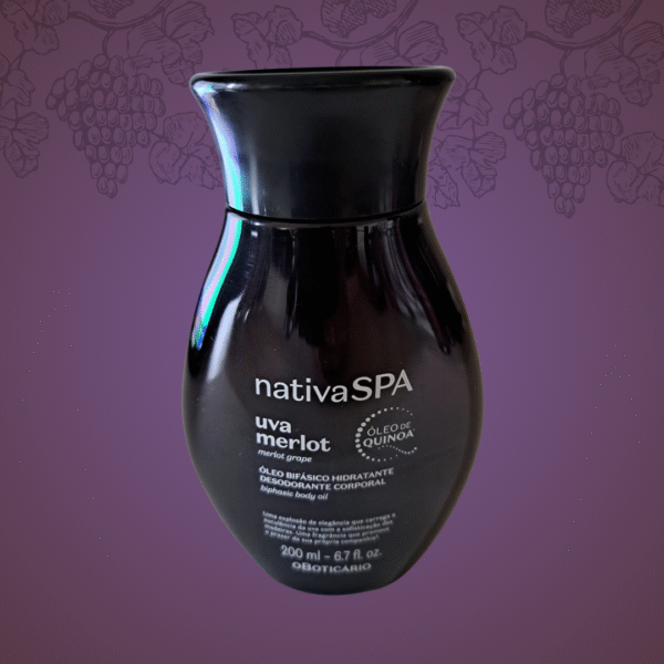 Óleo Bifásico Hidratante Desodorante Corporal Nativa Spa Uva Merlot 200ml