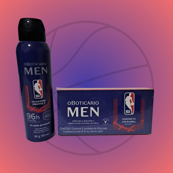 Combo Men NBA: Desodorante Antitranspirante 125ml + Sabonete Em Barra 2x 90g