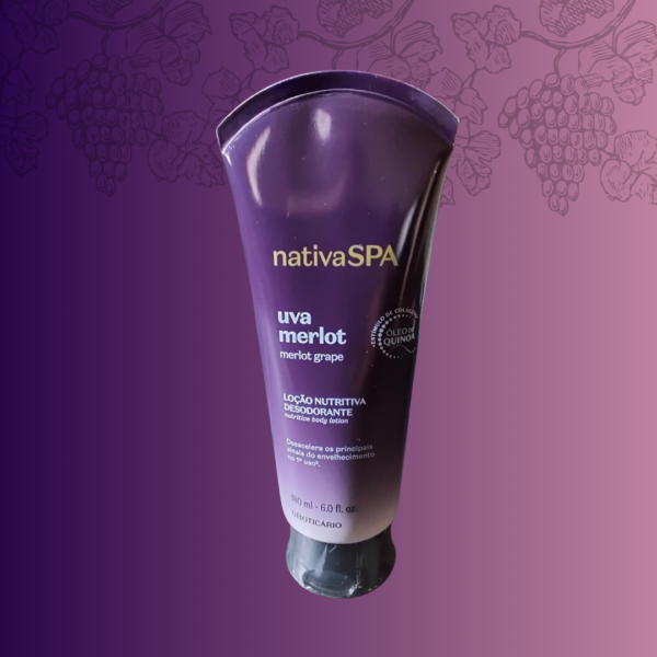 Loção Nutritiva Desodorante Nativa Spa Uva Merlot 180ml