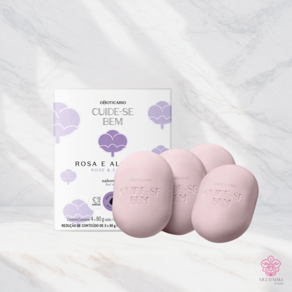 Sabonetes Cuide-se Bem Rosa e Algodão 4x80g Cada
