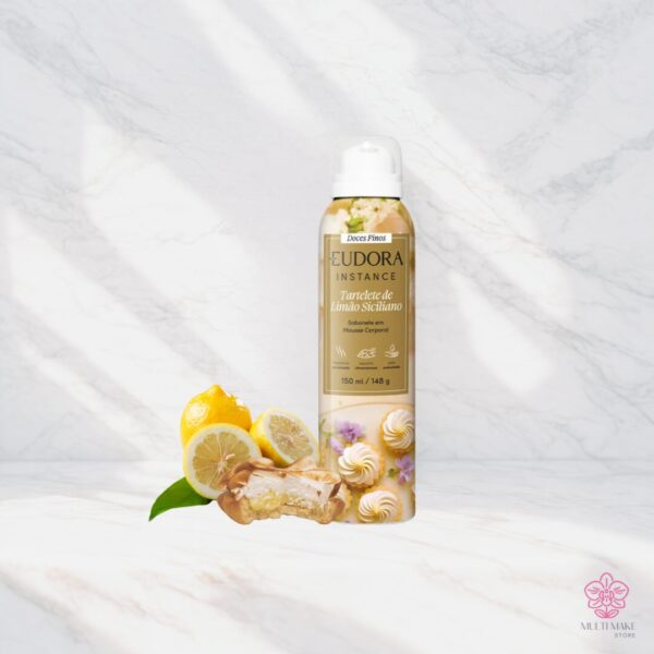 Instance Doces Finos sabonete em mousse corporal Tartelete de Limão-Siciliano 150ml