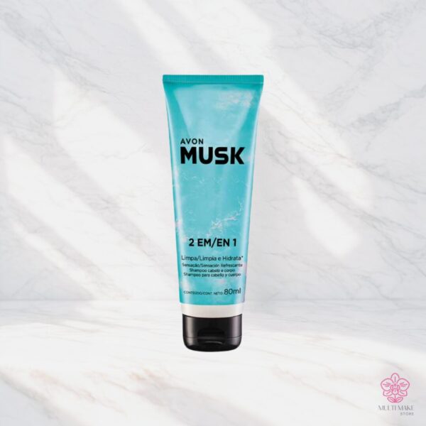 Musk Marine Shampoo Cabelo e Corpo 80ml