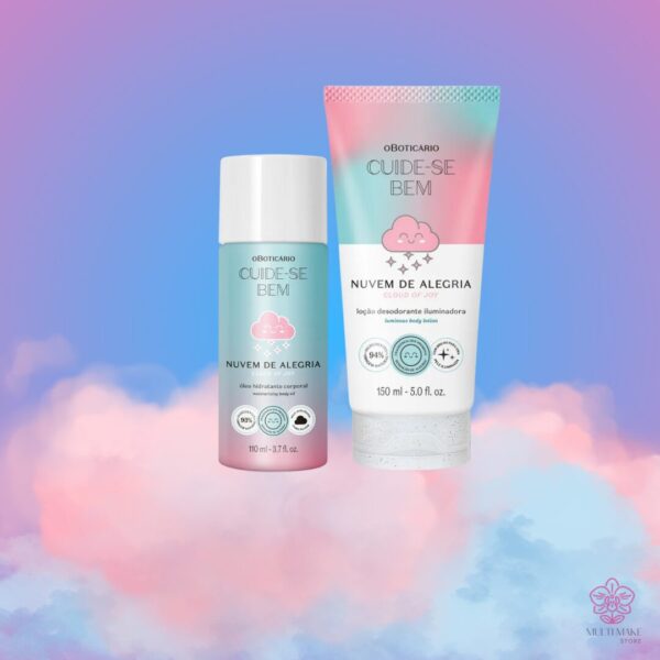 Kit Nuvem de Alegria Loção Desodorante Corporal Iluminadora 150ml + Óleo Hidratante Corporal 110ml