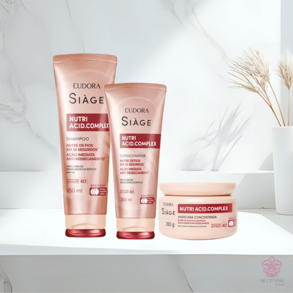 Combo Siàge Nutri Acid.Complex: Shampoo 250ml + Condicionador 200ml + Máscara 250g