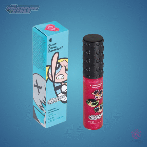 Lip Oil Rosa Podemos Ser Duronas QDB As Meninas Super Poderosas 9,5ml