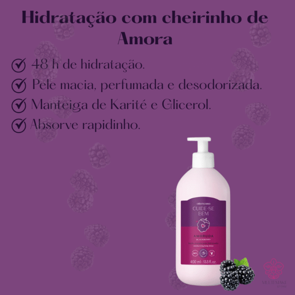 Loção Hidratante Desodorante Corporal Cuide-se Bem Amoruda 400ml - Imagem 2