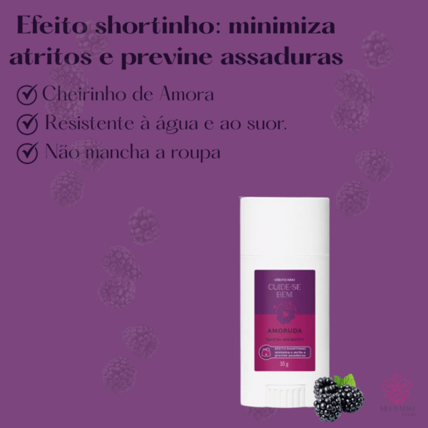 Bastão Anti-Atrito Cuide-se Bem Amoruda 35g - Imagem 2