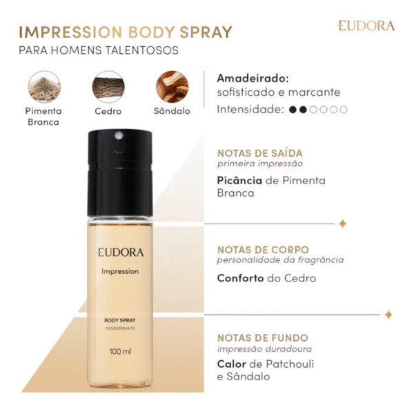 Desodorante Body Spray Impression 100ml - Imagem 2
